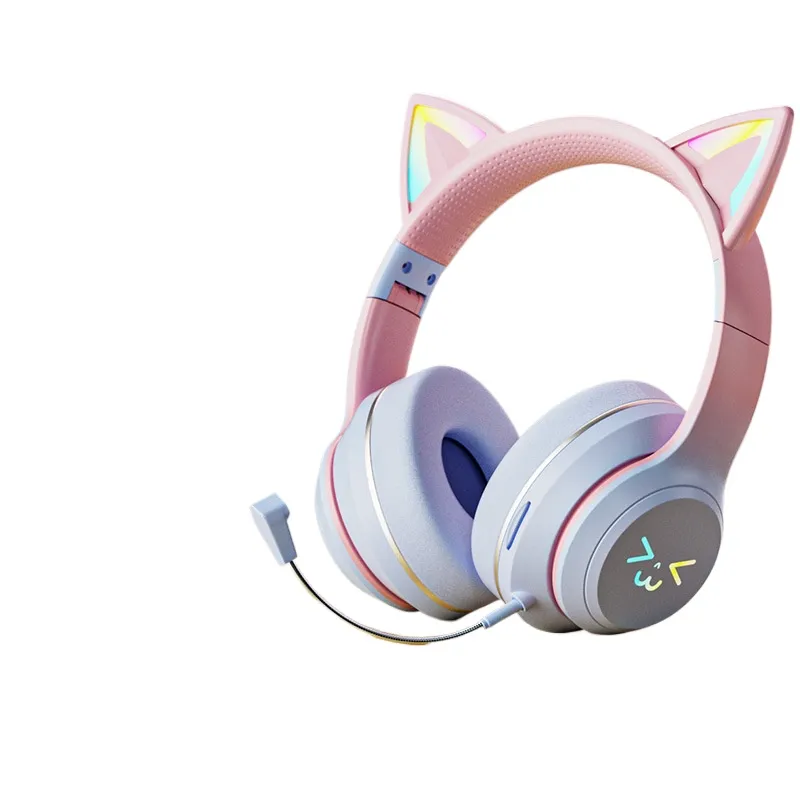 Cat Ear Bluetooth Headset Led - Fones de ouvido sem fio Bluetooth