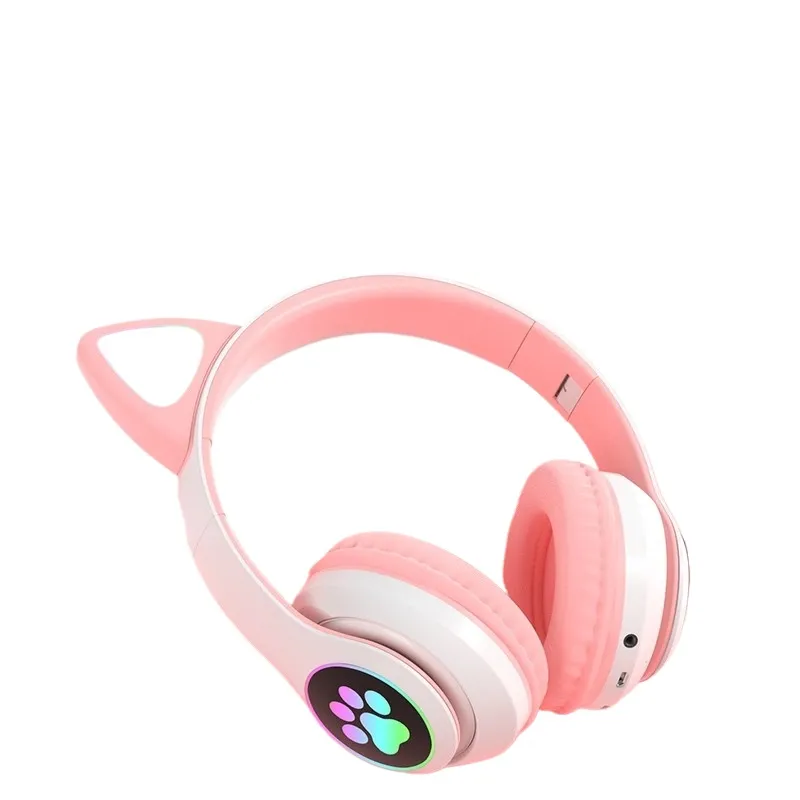 Cat Ear Bluetooth Headset Led - Fones de ouvido bluetooth com orelhas