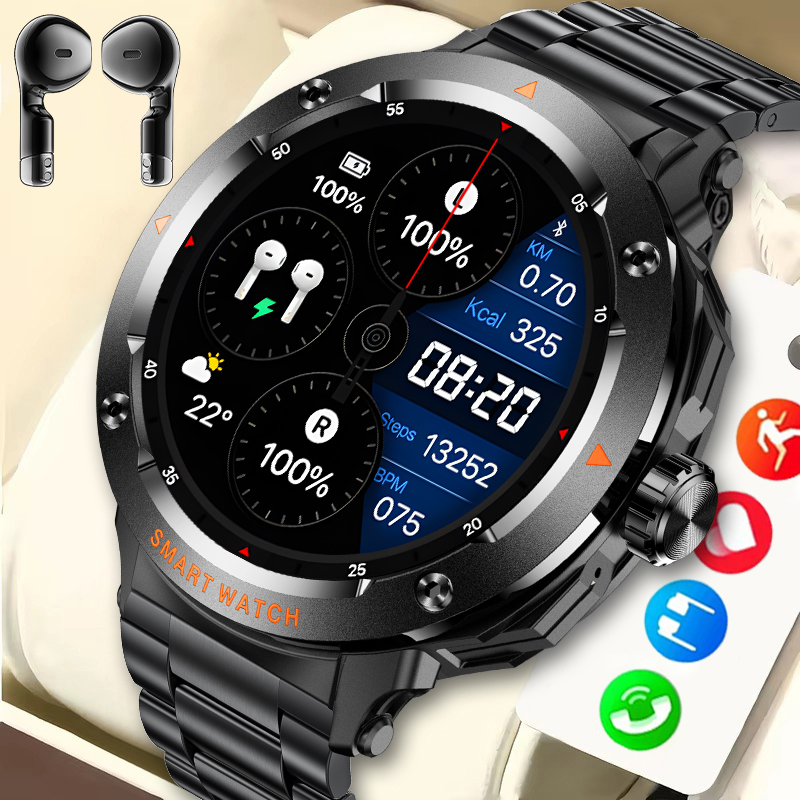 Tws Earbuds Bluetooth 5.3 - Lige novo relógio inteligente 2 em