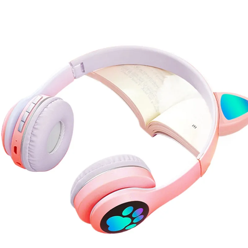 Cat Ear Bluetooth Headset Led - Fones de Ouvido Sem Fio com