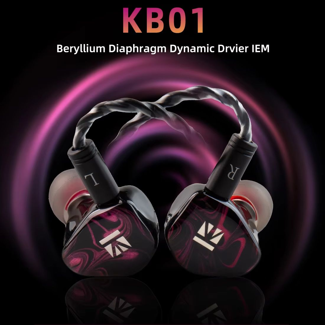 In Ear Monitors For Singers - KBEAR KB01 Fones de ouvido intra-auriculares