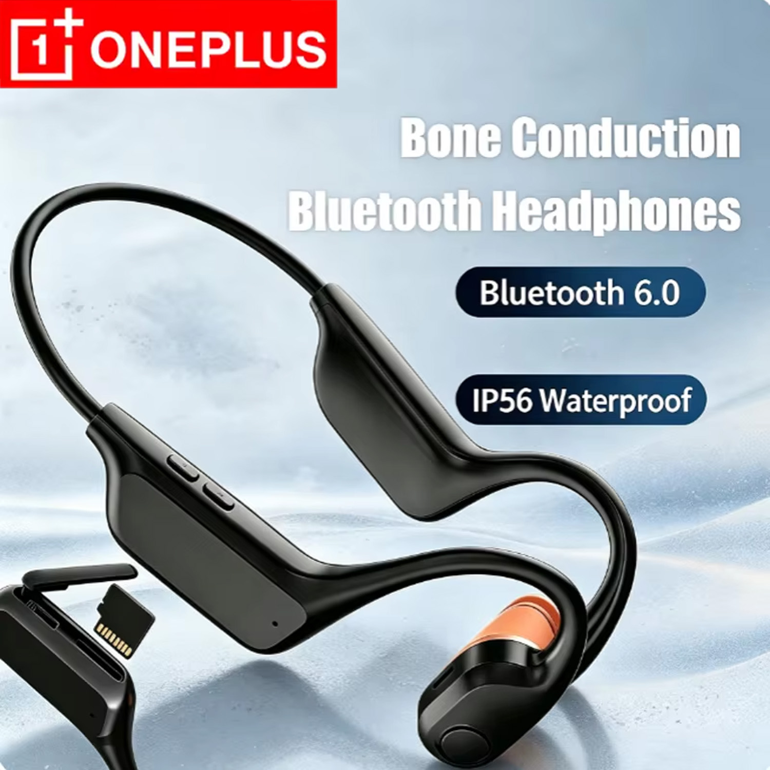 Bone Conduction Running Headphones - Fones de ouvido Bluetooth com condução