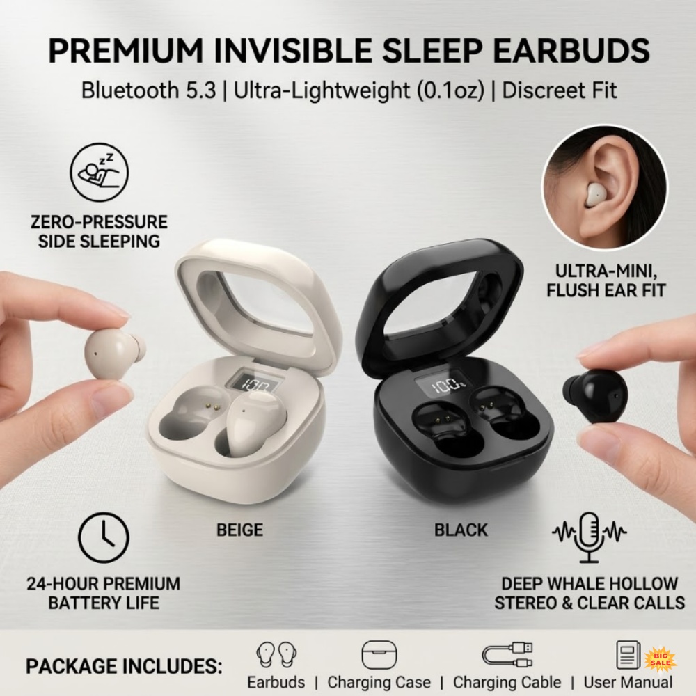 Tws Earbuds Bluetooth 5.3 - Fones de Ouvido TWS Ultra Pequenos