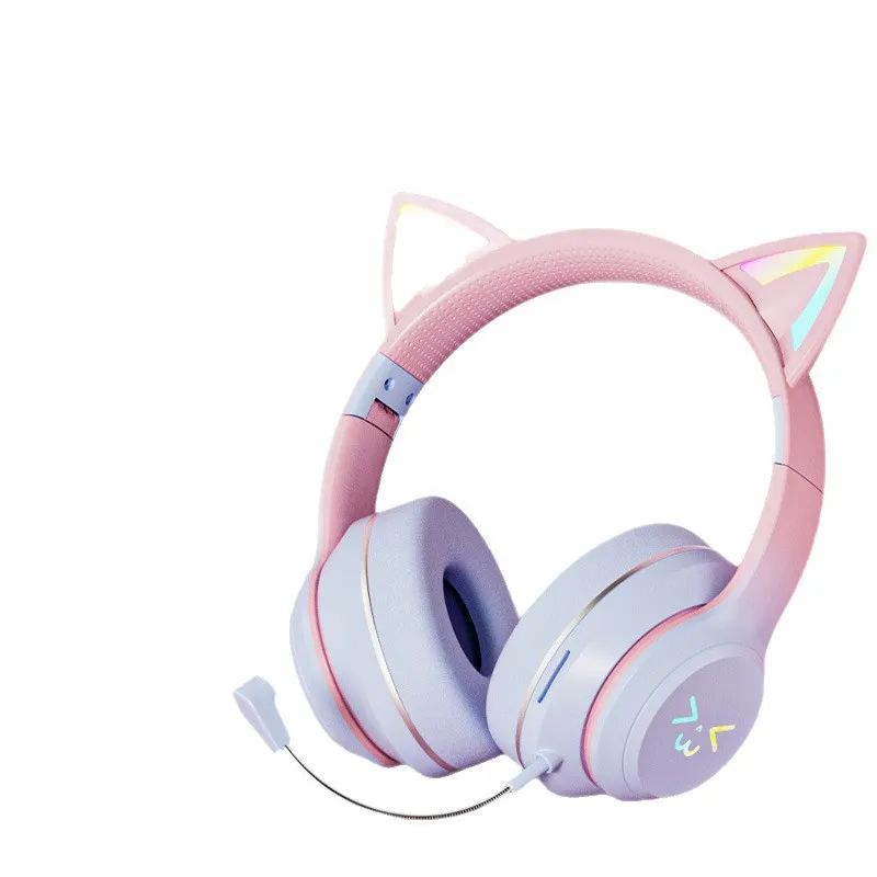 Fones de ouvido sem fio Blueto - Cat Ear Bluetooth Headset Led avaliação e preço