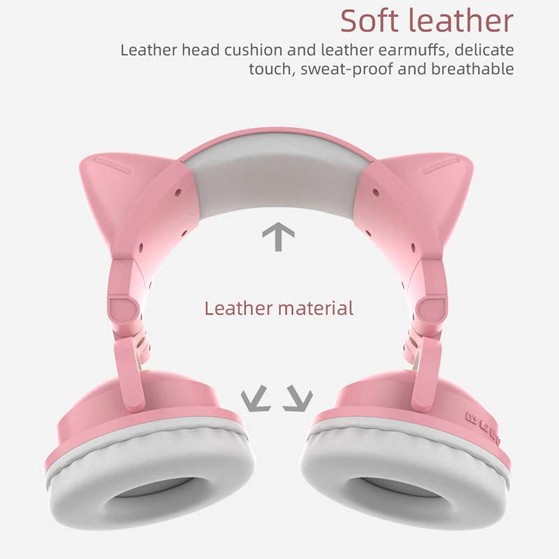 Zw068 fones de ouvido bluetoot - Cat Ear Bluetooth Headset Led avaliação e preço