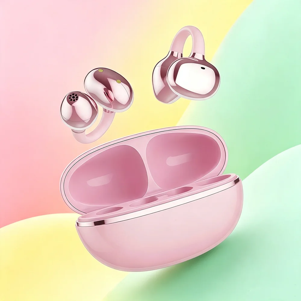 Fone de ouvido Bluetooth com d - Open Ear Air Conduction Headphones avaliação e preço